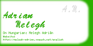 adrian melegh business card