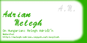 adrian melegh business card